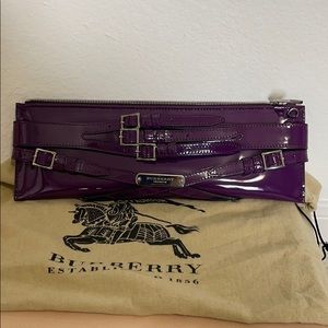 Authentic Burberry prorsum patent leather clutch